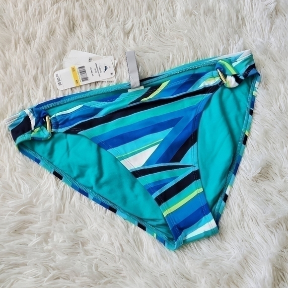 Tommy Bahama Winding Wave Side Twist Bikini Bottom in Ming Jade NWT M - Picture 3 of 5